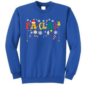 Fa (La)8 Funny Christmas Santa Fa La 8 Xmas Math Teacher Funny Gift Sweatshirt