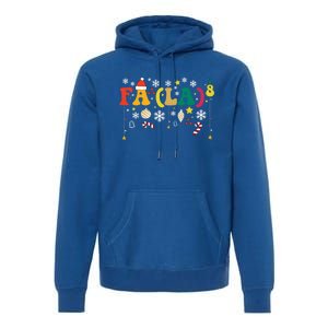 Fa (La)8 Funny Christmas Santa Fa La 8 Xmas Math Teacher Funny Gift Premium Hoodie