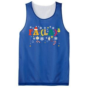 Fa (La)8 Funny Christmas Santa Fa La 8 Xmas Math Teacher Funny Gift Mesh Reversible Basketball Jersey Tank