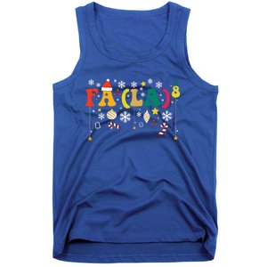 Fa (La)8 Funny Christmas Santa Fa La 8 Xmas Math Teacher Funny Gift Tank Top