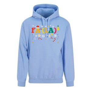 Fa (La)8 Funny Christmas Santa Fa La 8 Xmas Math Teacher Funny Gift Unisex Surf Hoodie