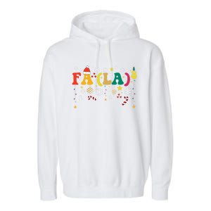 Fa (La)8 Funny Christmas Santa Fa La 8 Xmas Math Teacher Funny Gift Garment-Dyed Fleece Hoodie