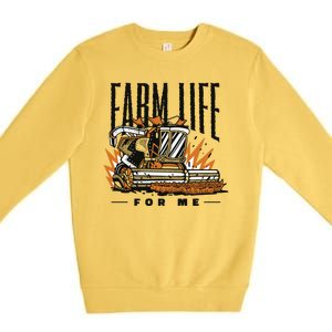 Farm Life For Me Tractor Premium Crewneck Sweatshirt