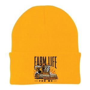 Farm Life For Me Tractor Knit Cap Winter Beanie