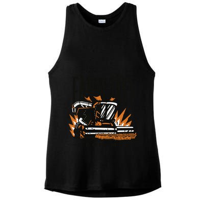Farm Life For Me Tractor Ladies PosiCharge Tri-Blend Wicking Tank