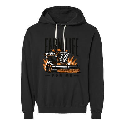 Farm Life For Me Tractor Garment-Dyed Fleece Hoodie
