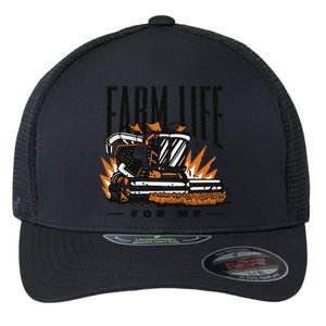 Farm Life For Me Tractor Flexfit Unipanel Trucker Cap