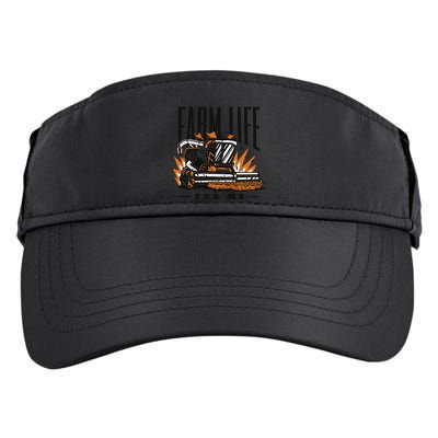 Farm Life For Me Tractor Adult Drive Performance Visor