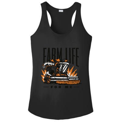 Farm Life For Me Tractor Ladies PosiCharge Competitor Racerback Tank