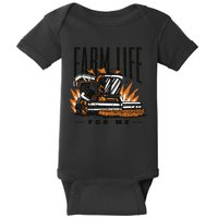 Farm Life For Me Tractor Baby Bodysuit