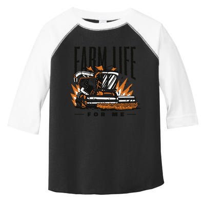 Farm Life For Me Tractor Toddler Fine Jersey T-Shirt