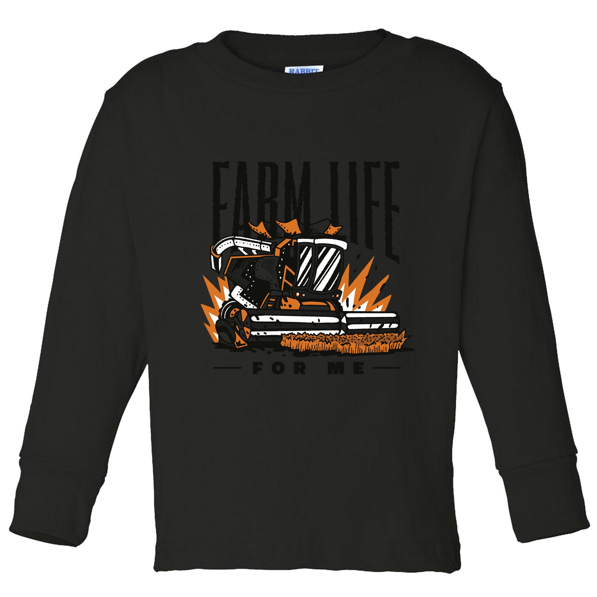 Farm Life For Me Tractor Toddler Long Sleeve Shirt