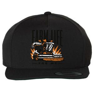 Farm Life For Me Tractor Wool Snapback Cap