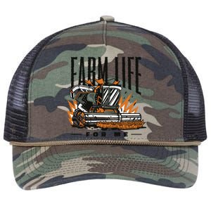 Farm Life For Me Tractor Retro Rope Trucker Hat Cap