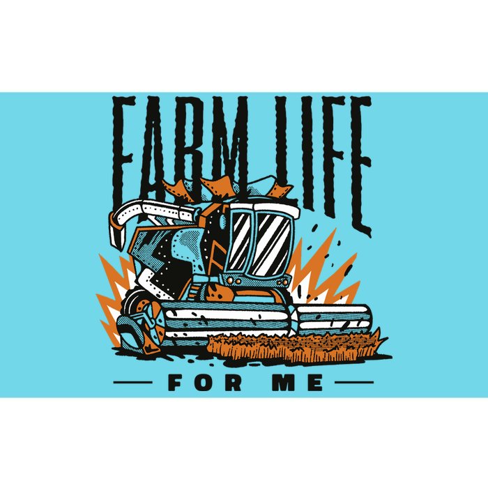 Farm Life For Me Tractor Bumper Sticker