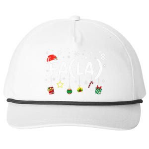 FA (LA)8 Funny Christmas Santa Fa La Math Teacher Snapback Five-Panel Rope Hat