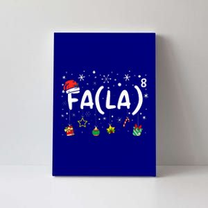 FA (LA)8 Funny Christmas Santa Fa La Math Teacher Canvas