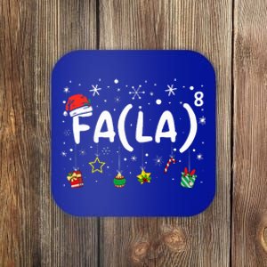 FA (LA)8 Funny Christmas Santa Fa La Math Teacher Coaster