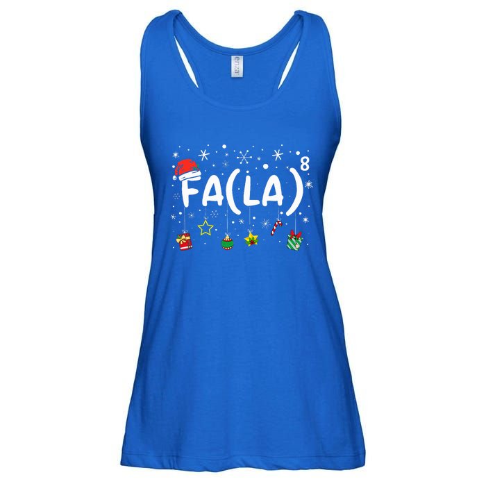 FA (LA)8 Funny Christmas Santa Fa La Math Teacher Ladies Essential Flowy Tank