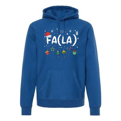 FA (LA)8 Funny Christmas Santa Fa La Math Teacher Premium Hoodie