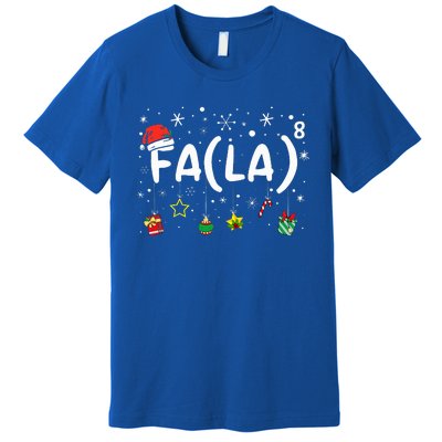 FA (LA)8 Funny Christmas Santa Fa La Math Teacher Premium T-Shirt