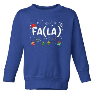 FA (LA)8 Funny Christmas Santa Fa La Math Teacher Toddler Sweatshirt