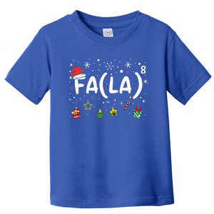 FA (LA)8 Funny Christmas Santa Fa La Math Teacher Toddler T-Shirt