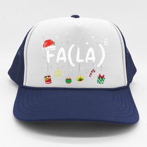 FA (LA)8 Funny Christmas Santa Fa La Math Teacher Trucker Hat