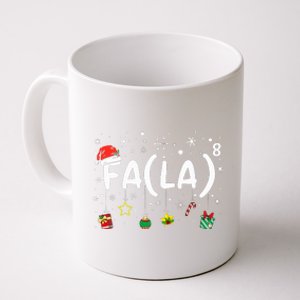 FA (LA)8 Funny Christmas Santa Fa La Math Teacher Coffee Mug