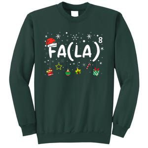 FA (LA)8 Funny Christmas Santa Fa La Math Teacher Sweatshirt