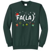 FA (LA)8 Funny Christmas Santa Fa La Math Teacher Sweatshirt