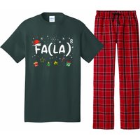 FA (LA)8 Funny Christmas Santa Fa La Math Teacher Pajama Set