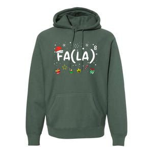 FA (LA)8 Funny Christmas Santa Fa La Math Teacher Premium Hoodie