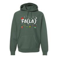 FA (LA)8 Funny Christmas Santa Fa La Math Teacher Premium Hoodie