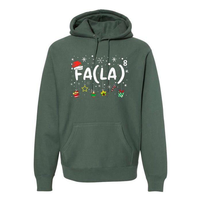 FA (LA)8 Funny Christmas Santa Fa La Math Teacher Premium Hoodie