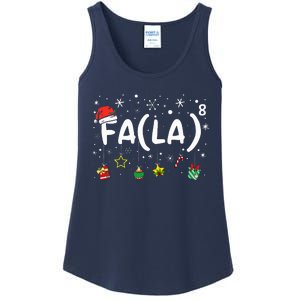 FA (LA)8 Funny Christmas Santa Fa La Math Teacher Ladies Essential Tank