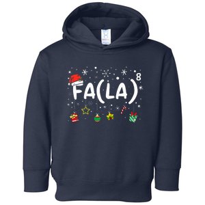 FA (LA)8 Funny Christmas Santa Fa La Math Teacher Toddler Hoodie