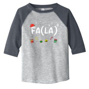 FA (LA)8 Funny Christmas Santa Fa La Math Teacher Toddler Fine Jersey T-Shirt