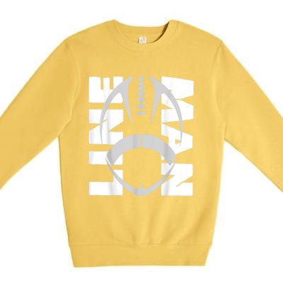 Football Lineman Premium Crewneck Sweatshirt