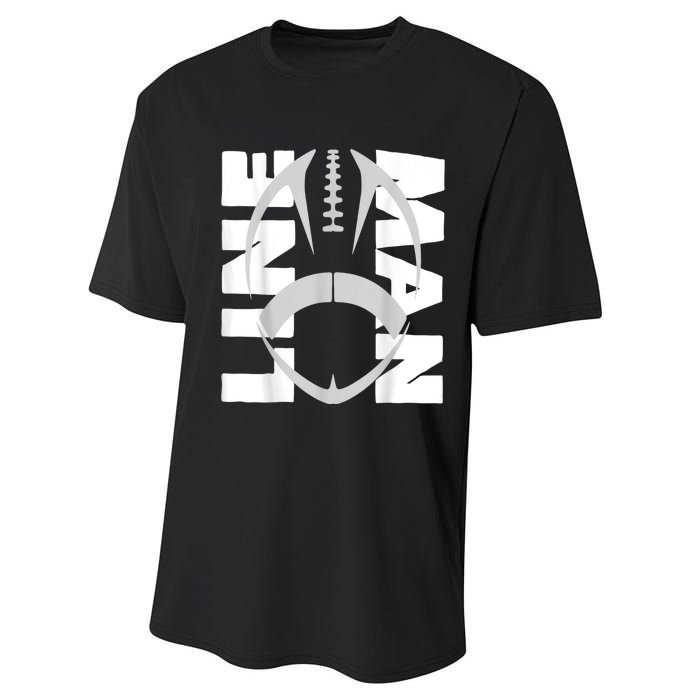 Football Lineman Performance Sprint T-Shirt