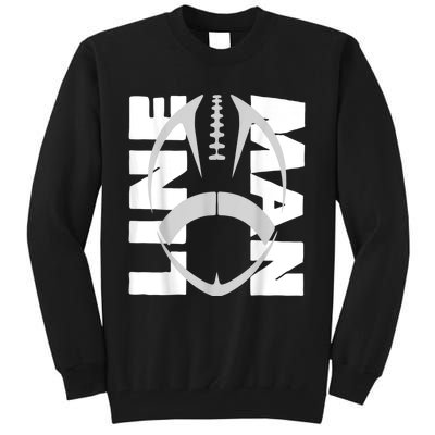 Football Lineman Tall Sweatshirt