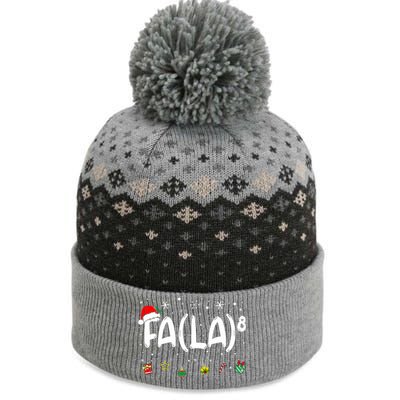 Fa (La)8 Funny Christmas Santa Fa La Math Teacher The Baniff Cuffed Pom Beanie