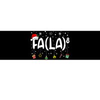 Fa (La)8 Funny Christmas Santa Fa La Math Teacher Bumper Sticker