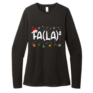 Fa (La)8 Funny Christmas Santa Fa La Math Teacher Womens CVC Long Sleeve Shirt