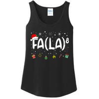 Fa (La)8 Funny Christmas Santa Fa La Math Teacher Ladies Essential Tank