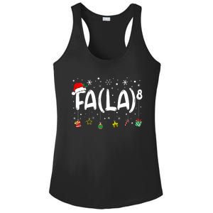 Fa (La)8 Funny Christmas Santa Fa La Math Teacher Ladies PosiCharge Competitor Racerback Tank