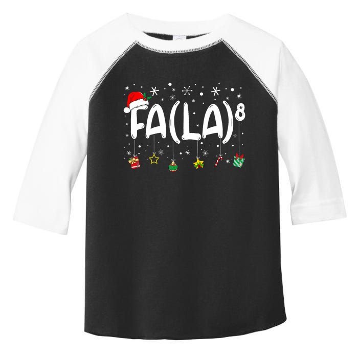 Fa (La)8 Funny Christmas Santa Fa La Math Teacher Toddler Fine Jersey T-Shirt