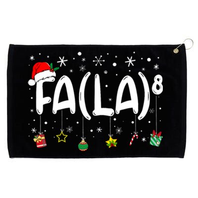 Fa (La)8 Funny Christmas Santa Fa La Math Teacher Grommeted Golf Towel