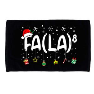 Fa (La)8 Funny Christmas Santa Fa La Math Teacher Microfiber Hand Towel