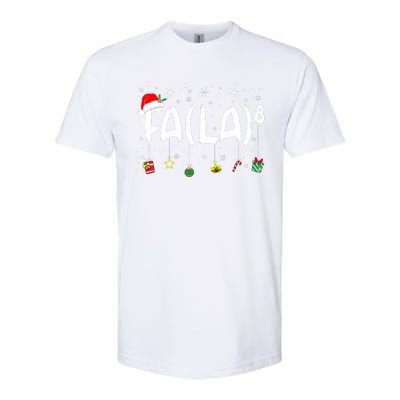 Fa (La)8 Funny Christmas Santa Fa La Math Teacher Softstyle® CVC T-Shirt